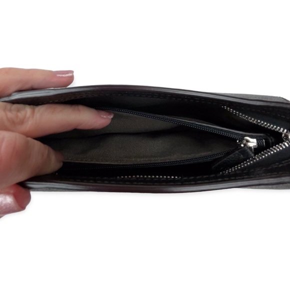 CARTIER Clutch Onyx Taurillon Leather C De Cartier Bag Palladium Hardware - Picture 11 of 15